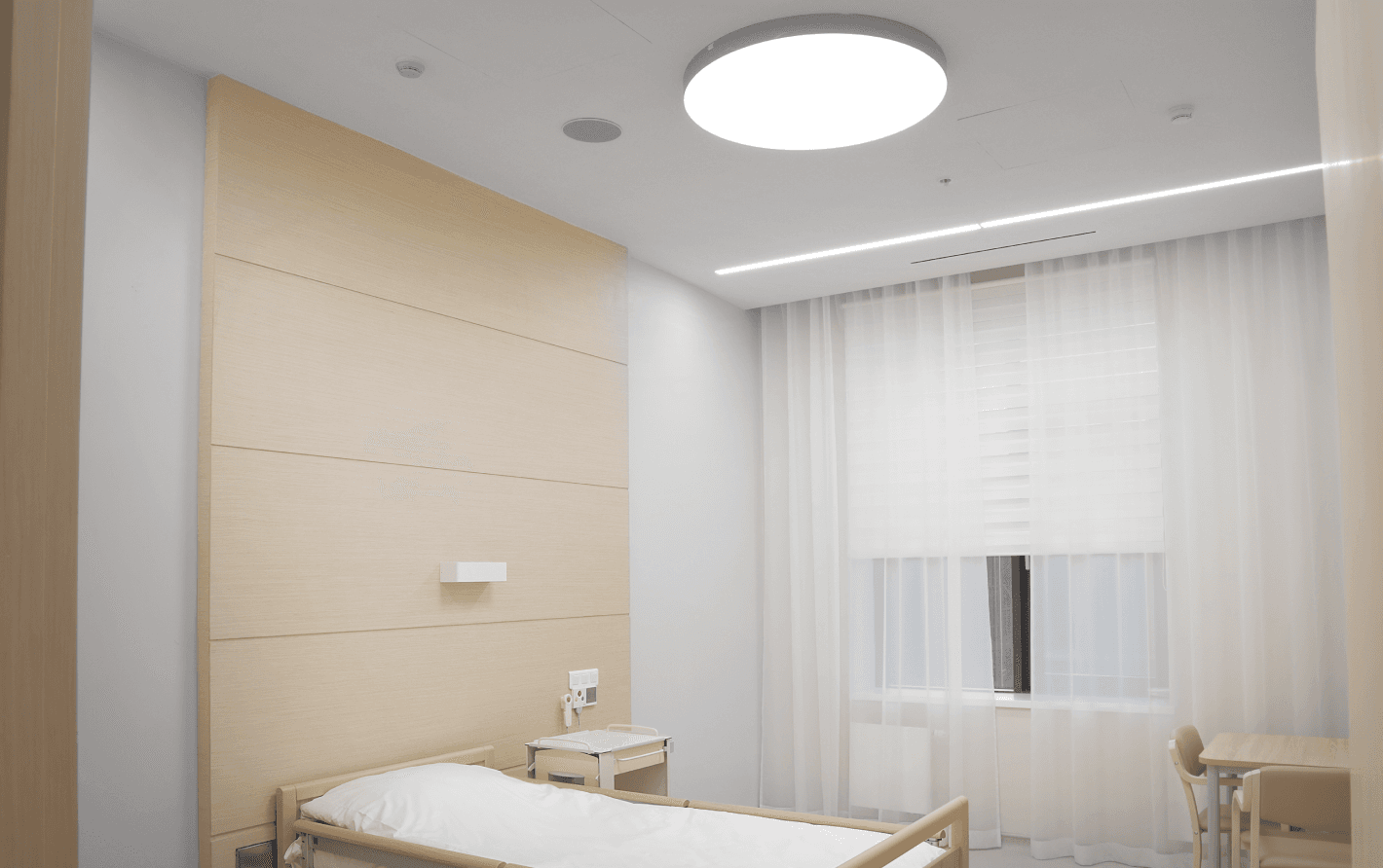 больничные палаты - проектирование освещения от компании Световые Технологии
