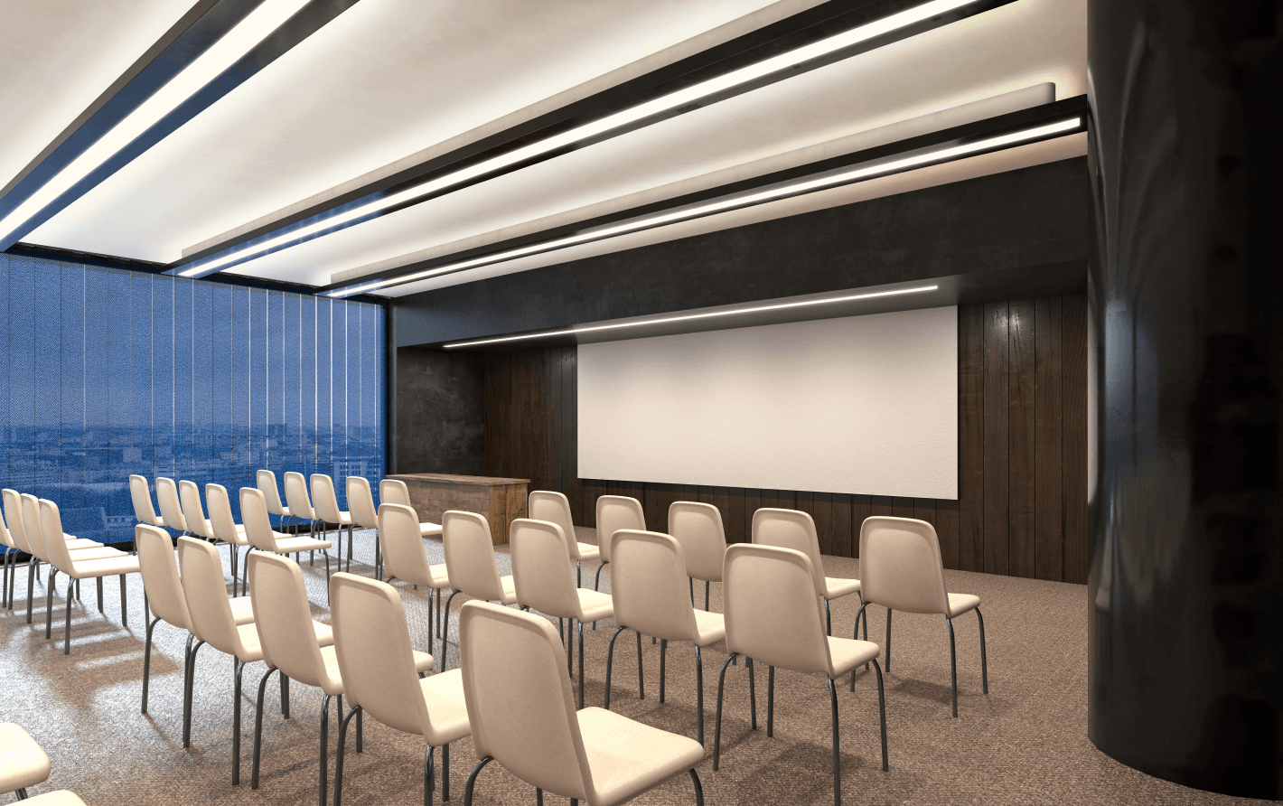 конференц-залы - проектирование освещения от компании Световые Технологии