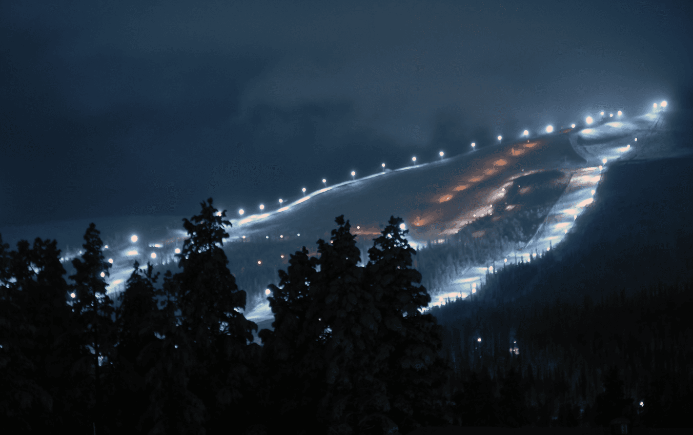 горнолыжные трассы - проектирование освещения от компании Световые Технологии