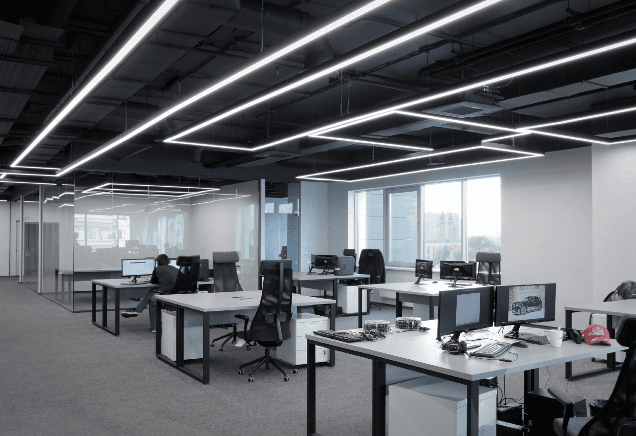 Офис компании "Катюша Ай Ти" - проектирование освещения от компании Световые Технологии