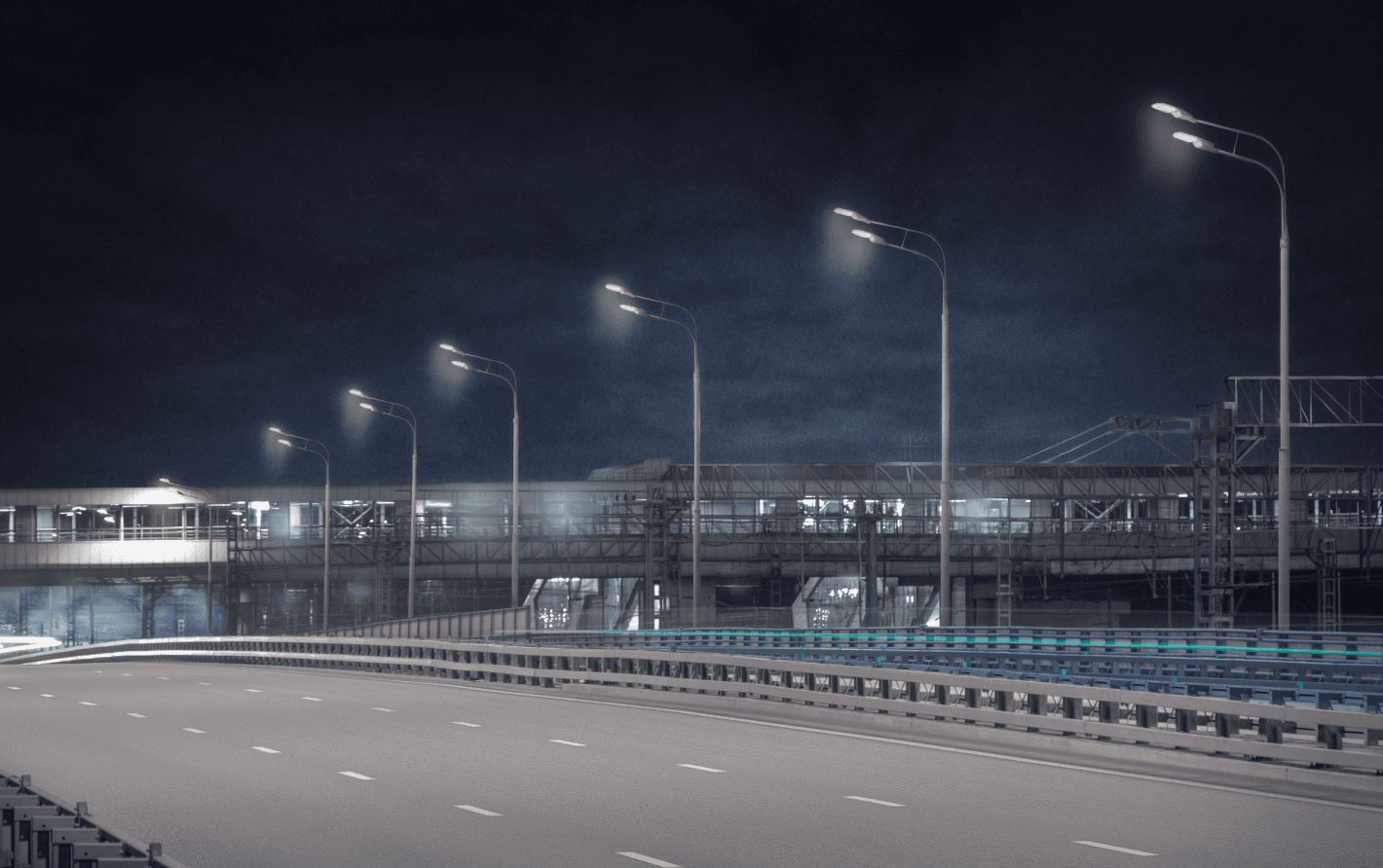 автомагистрали и трассы - проектирование освещения от компании Световые Технологии