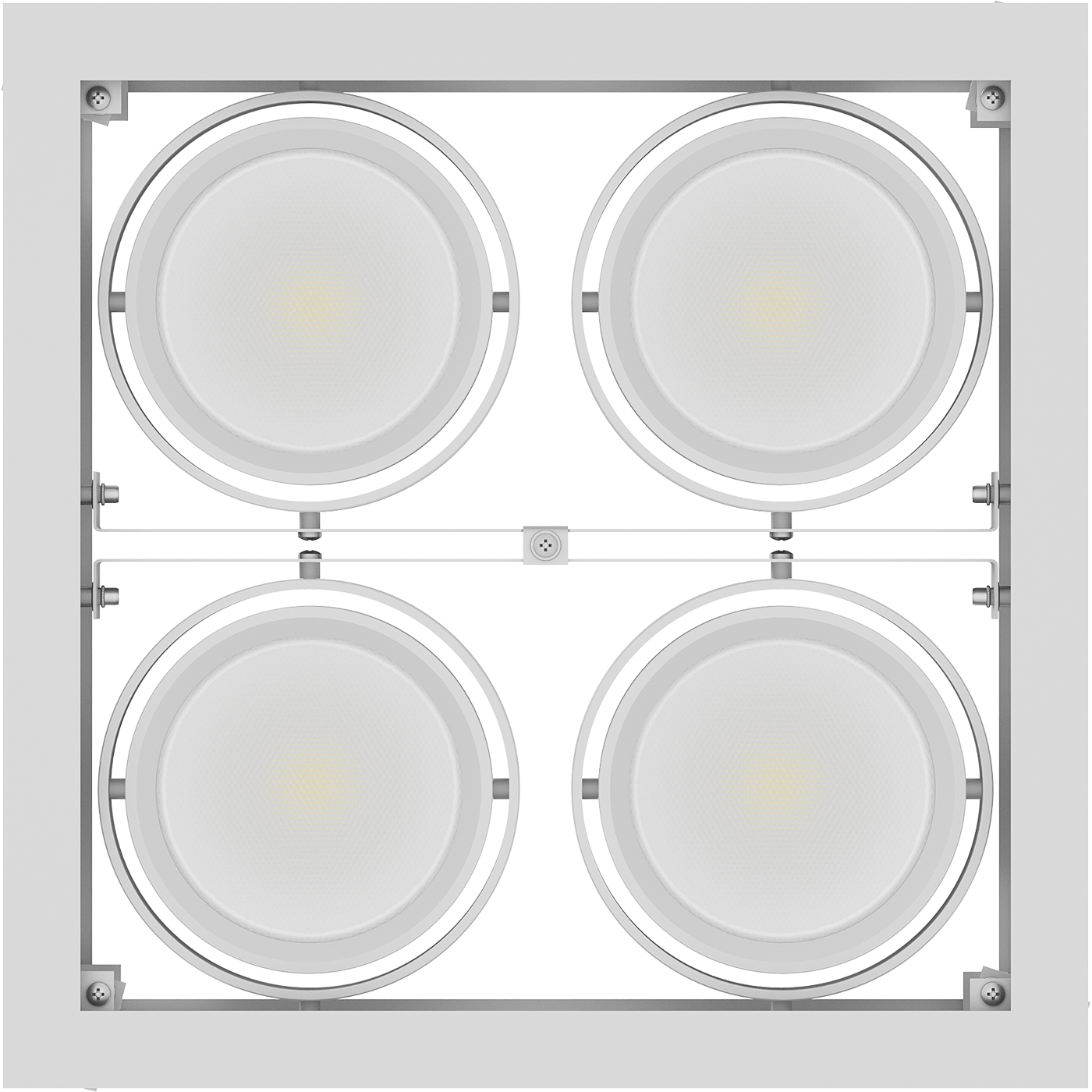 акцентирующие светильники и трековые системы SNS LED 4M 4x35 W D45 4000K (square) new, артикул 1159000360