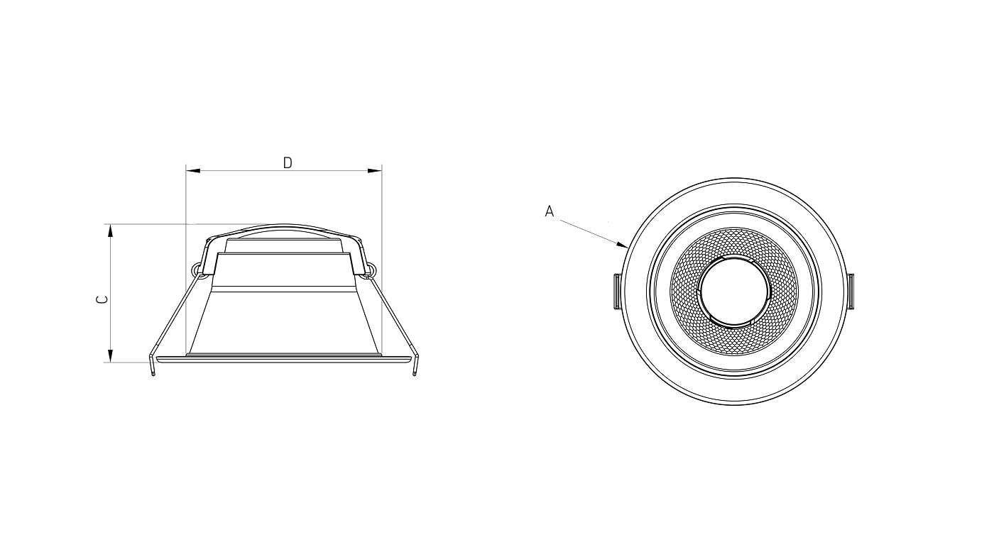 даунлайты HIDE/R, артикул 1966000030