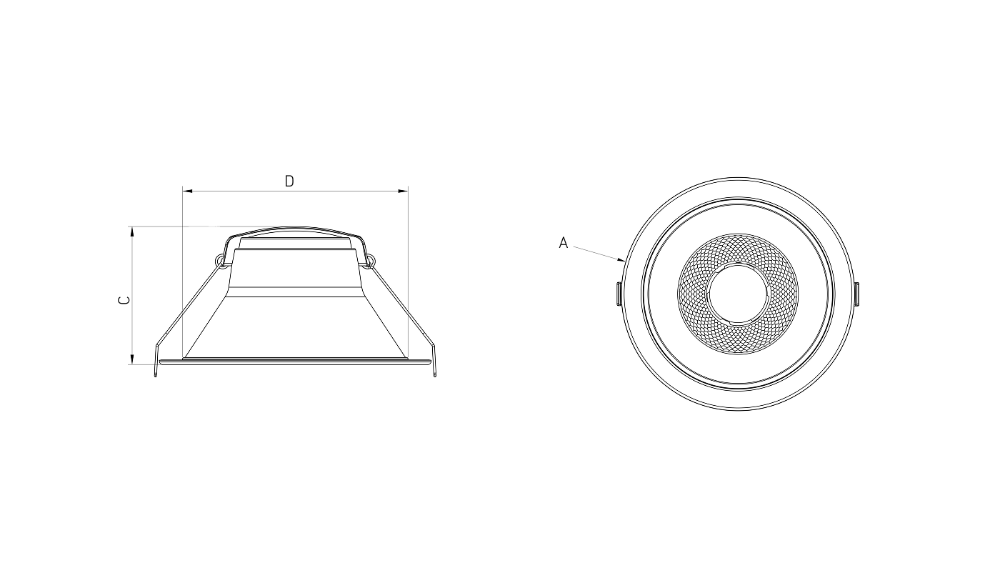даунлайты HIDE/R, артикул 1966000040