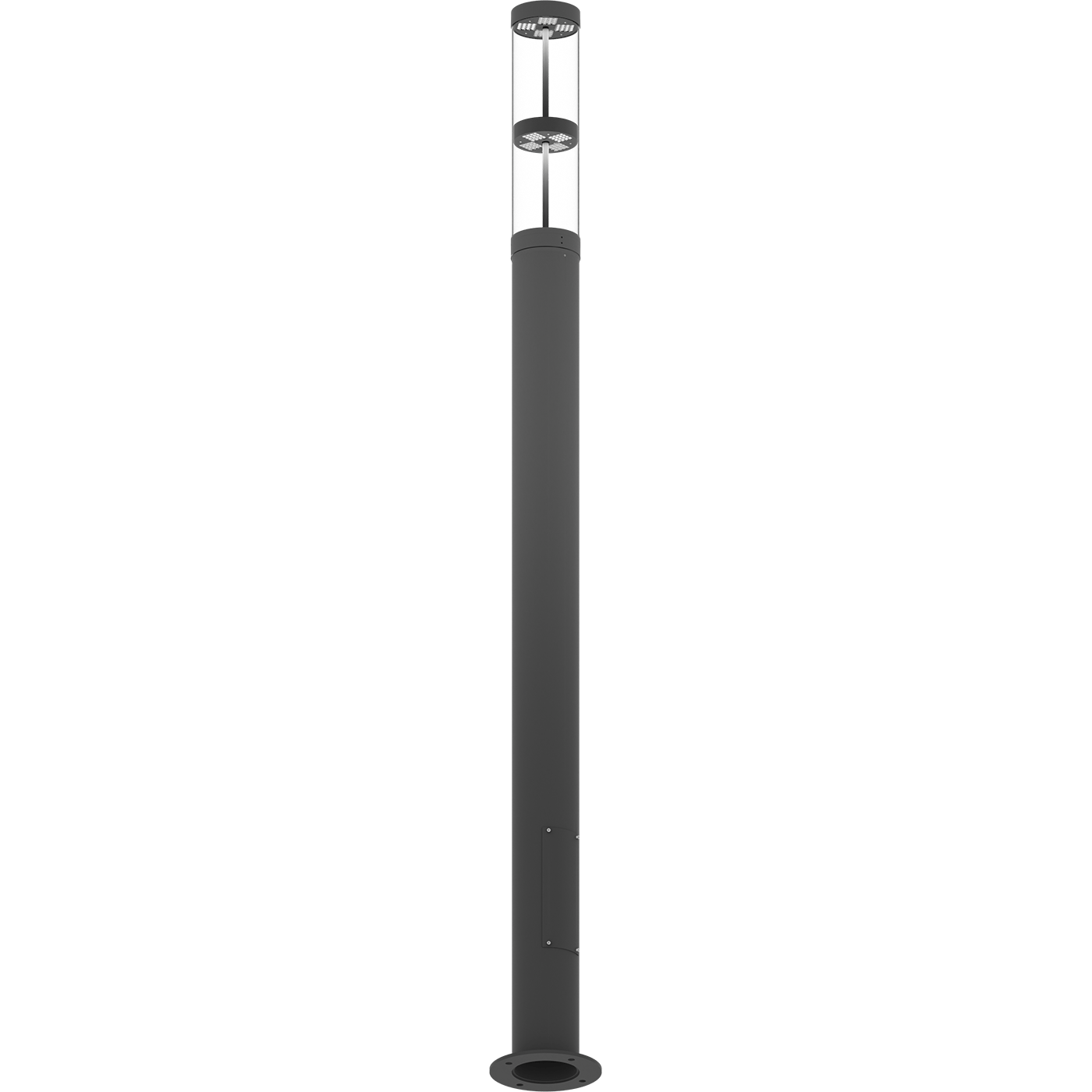 осветительные комплексы COLOSS LED 50W RW 830 RAL9005 POLE 4M (без ЗДФ), артикул 4798000030