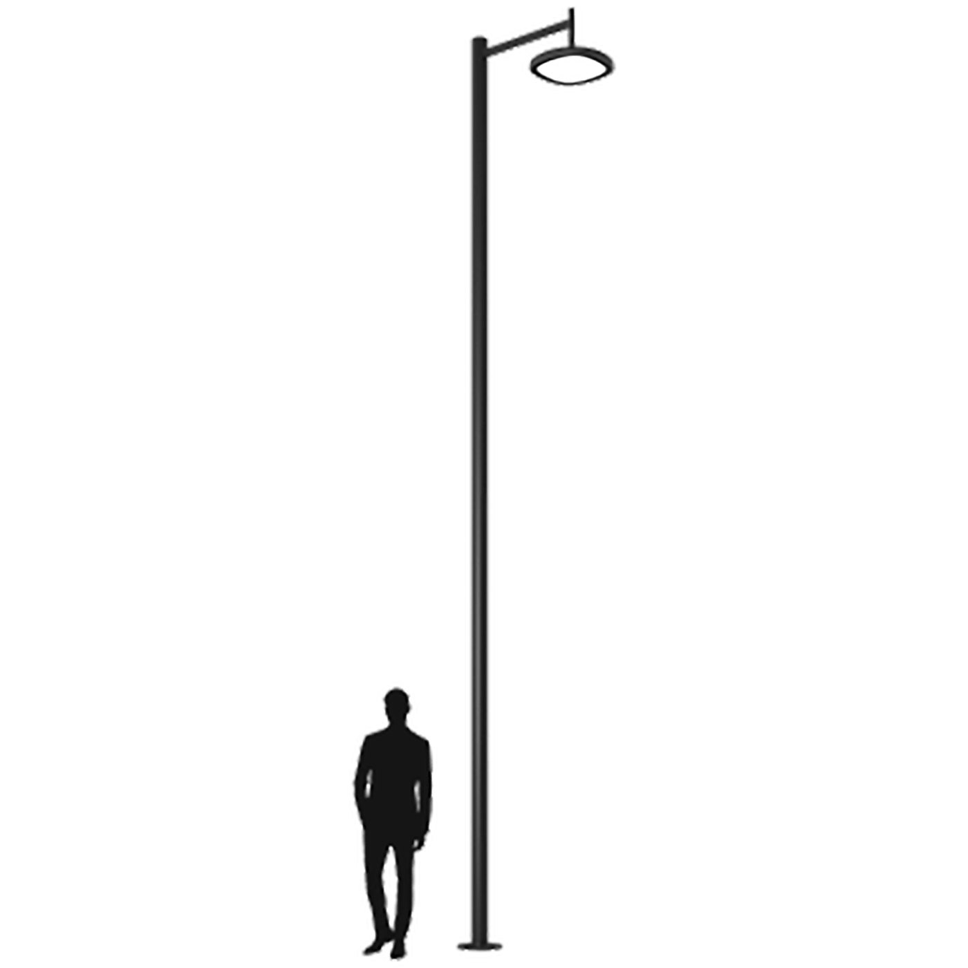 осветительные комплексы SKYLINE LED 90W DW 827 RAL9005 S-POLE 6M D108 (в комплекте ЗДФ), артикул 4707000340
