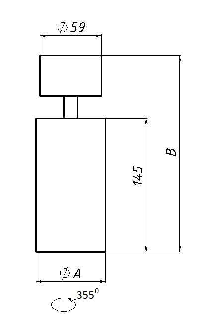 накладные ASTER ROTARY/S 10W D30 930 BK, артикул 1957000060
