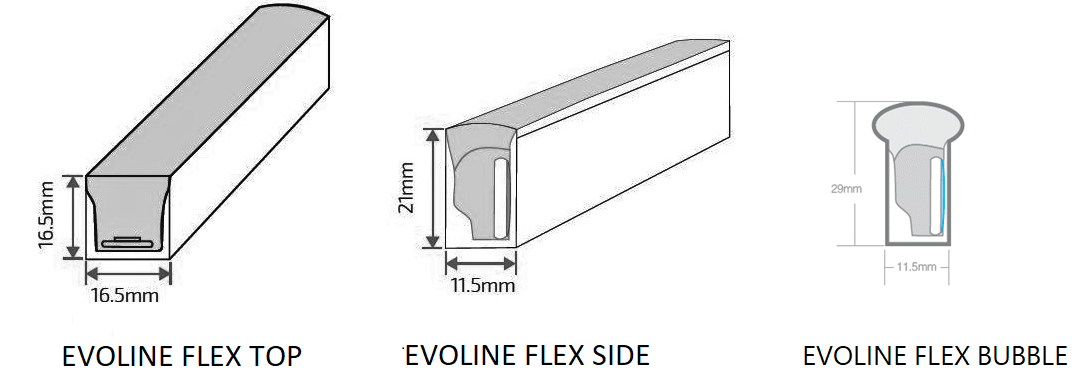 декоративные EVOLINE FLEX SIDE 12W 4000K 1000, артикул 1006002590