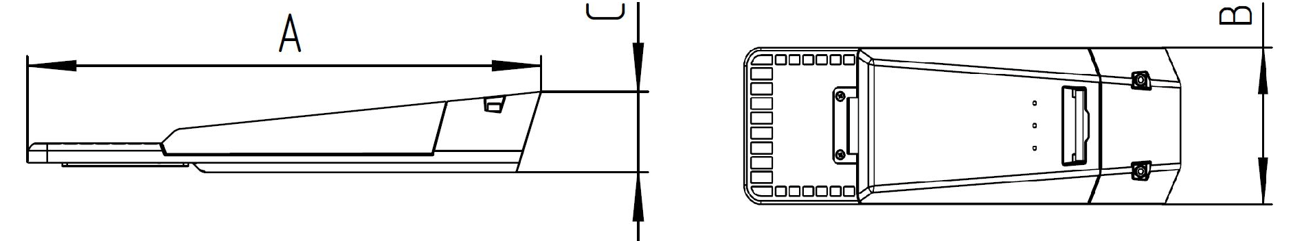 консольные светильники GALAXY LED 55W DW 740 RAL9005, артикул 1730000100