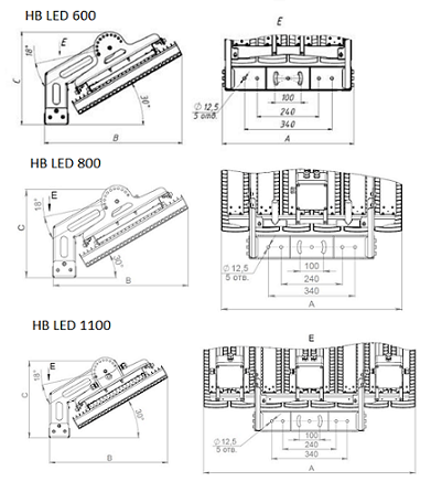 свыше 12 метров HB LED FLOODLIGHT G2 CD60 800W D80 850 HG, артикул 1224009810