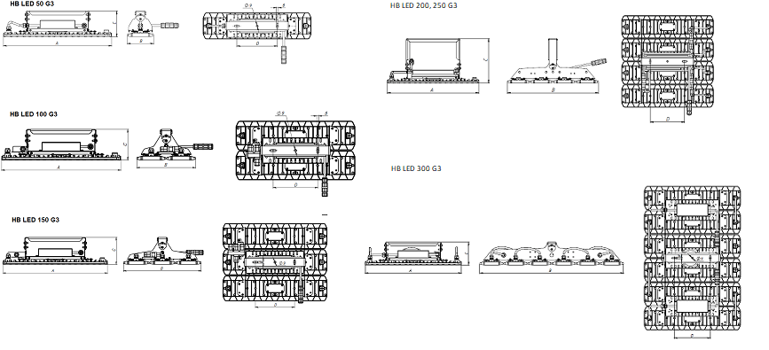 свыше 12 метров HB LED 150 D90 5000K G3, артикул 1224006900