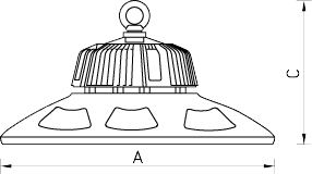 для "горячих" цехов LODESTAR ECO LED 150 D60 5000K, артикул 1449000140
