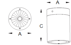 накладные PIPE LED, артикул 1100800020