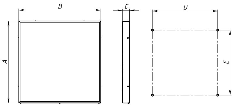 встраиваемые в потолок STANDARD.OPL LED 595 MS 4000K G3, артикул 1229000320