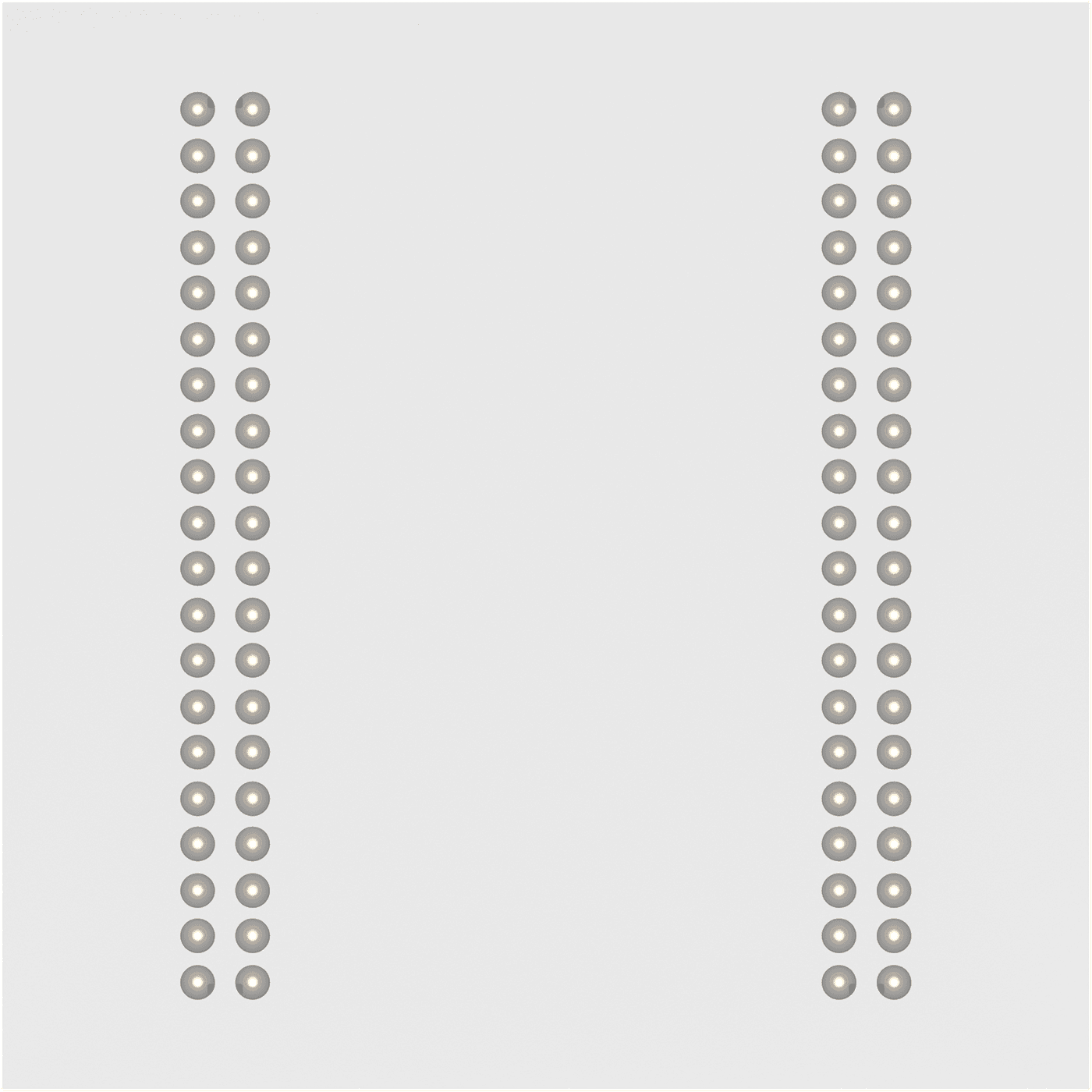встраиваемые в потолок PIXEL LED 595 2L D90 W 4000K CRI90, артикул 1094000500