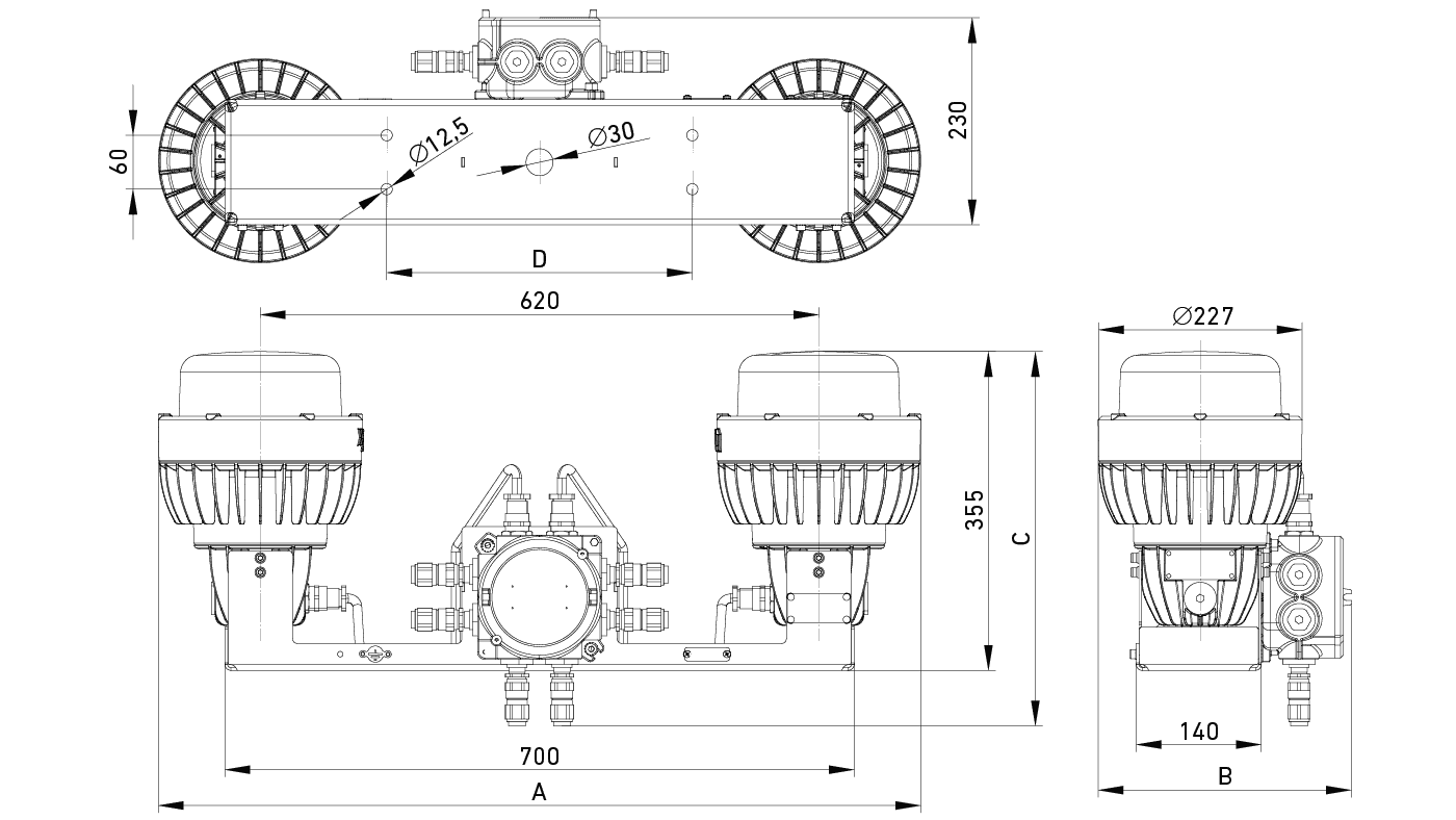 заградительные огни  FLASH LED 24R AWLM(C)/D Ex, артикул 1591000750