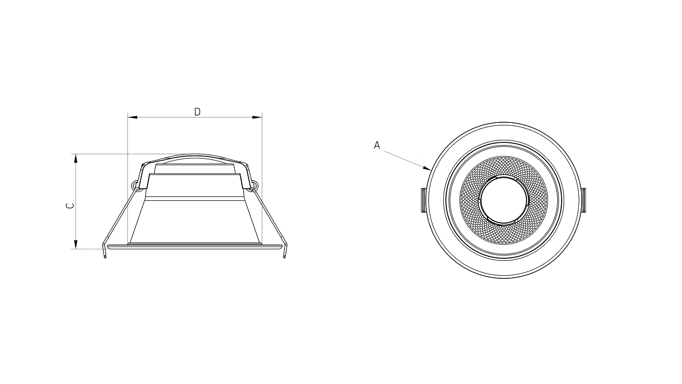 даунлайты HIDE/R, артикул 1966000010