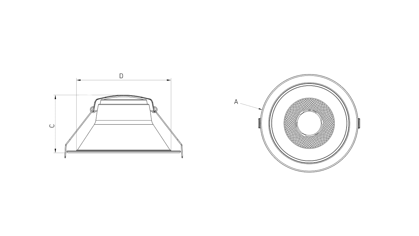 даунлайты HIDE/R, артикул 1966000050