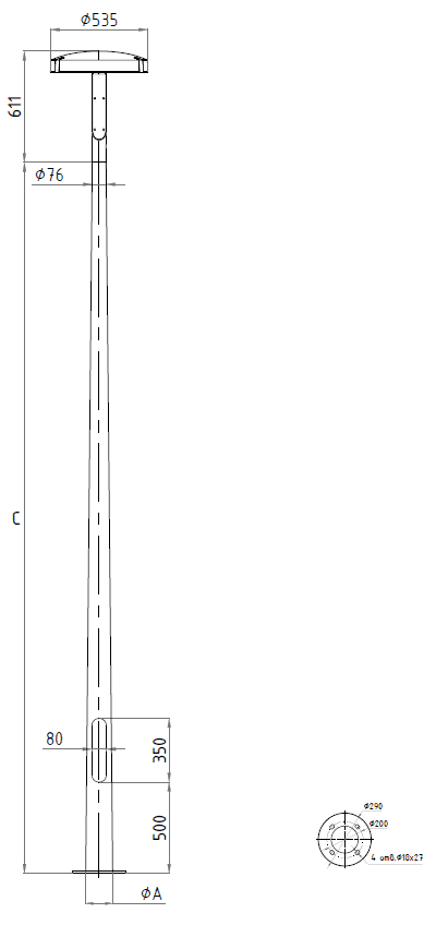 осветительные комплексы KROON TOP POLE, артикул 4893000090