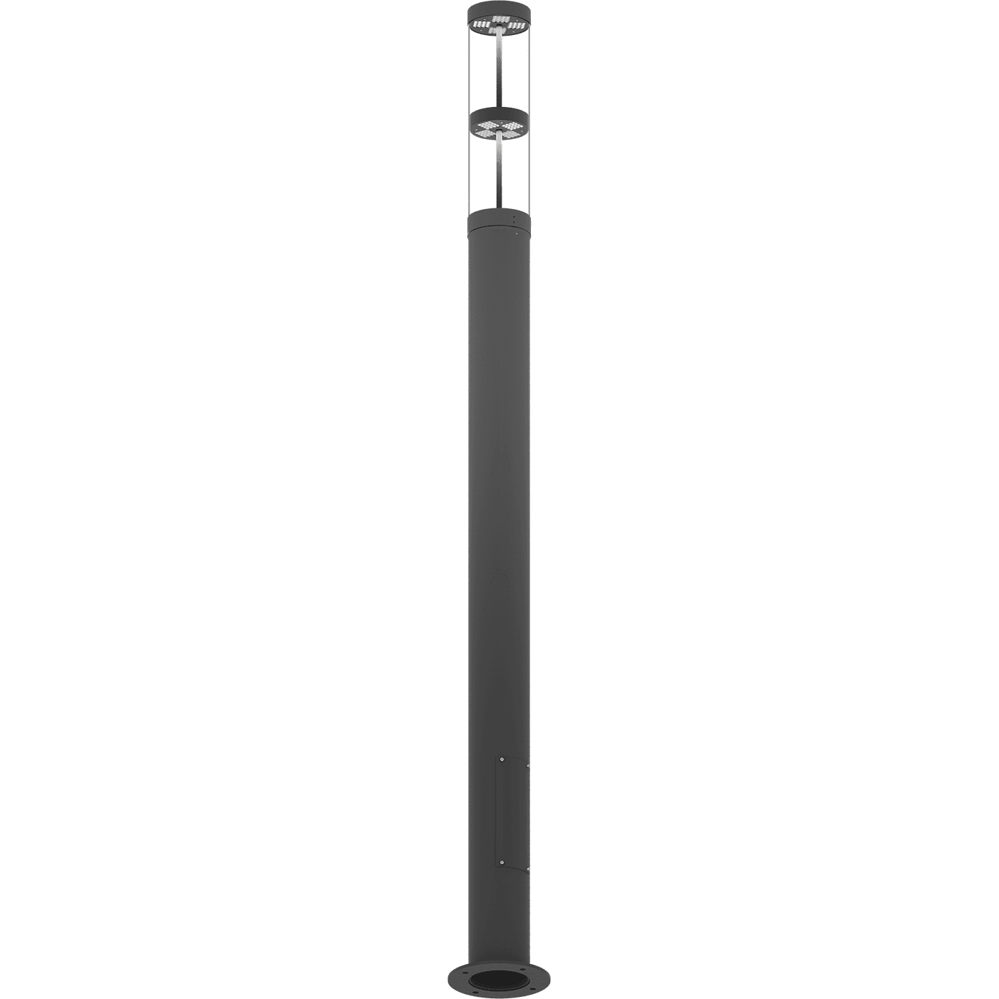 осветительные комплексы COLOSS LED 50W RW 830 RAL9005 POLE 4M (без ЗДФ), артикул 4798000030