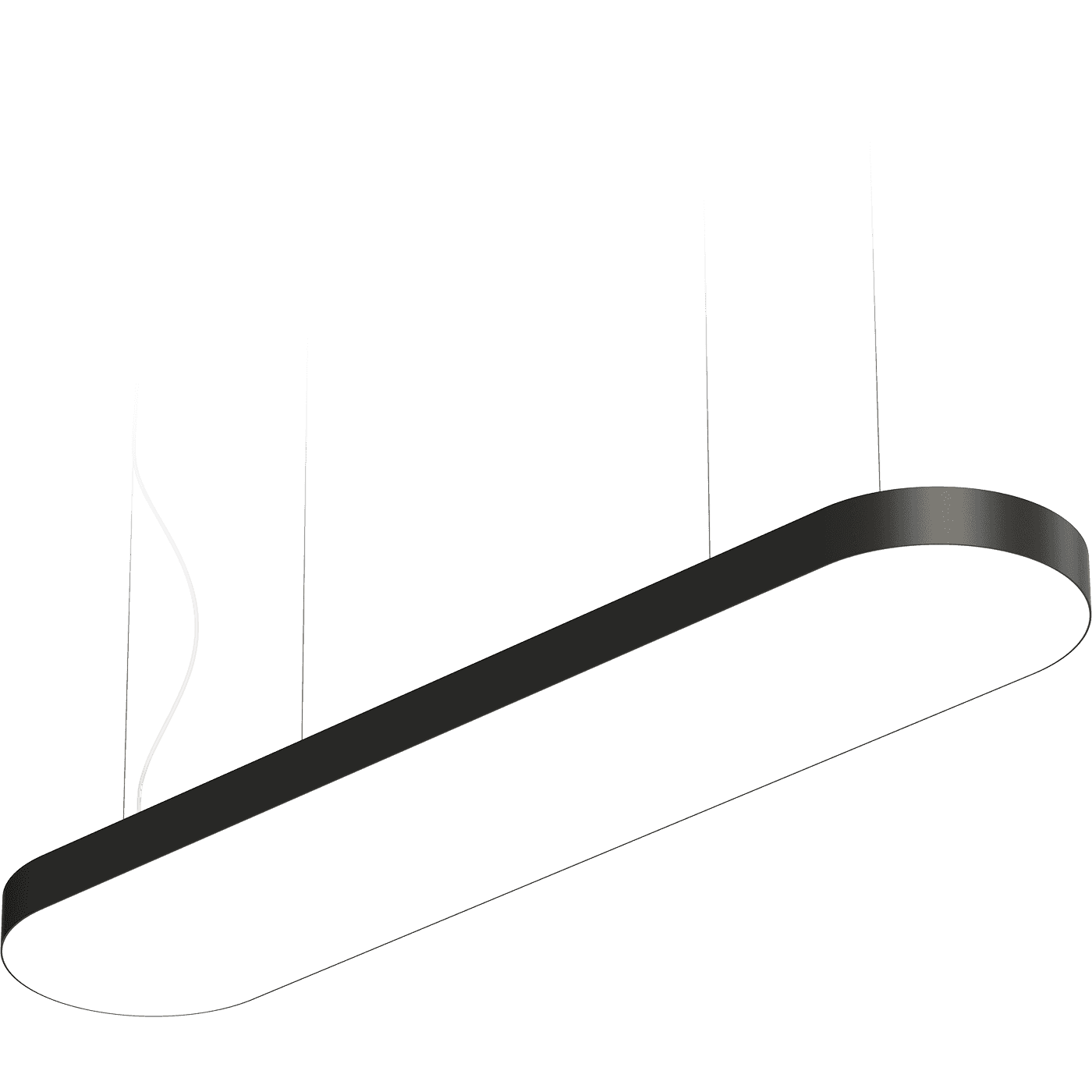безрамочные FLAME ROUND FLD/P (1200x200x60) 840 WH, артикул 1885000050