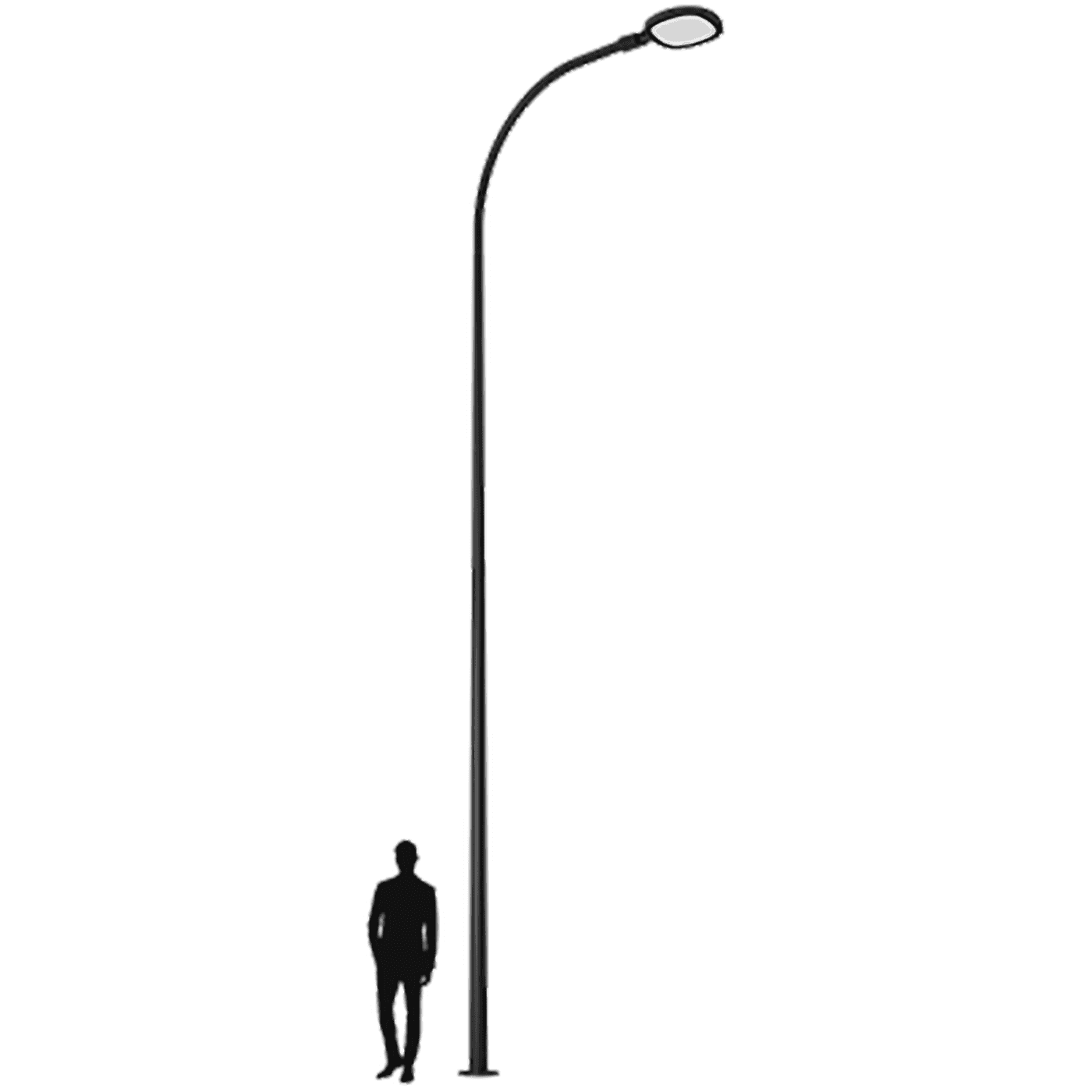 осветительные комплексы SKYLINE LED 90W DW 827 RAL9005 K-POLE 6M (в комплекте ЗДФ), артикул 4707000290