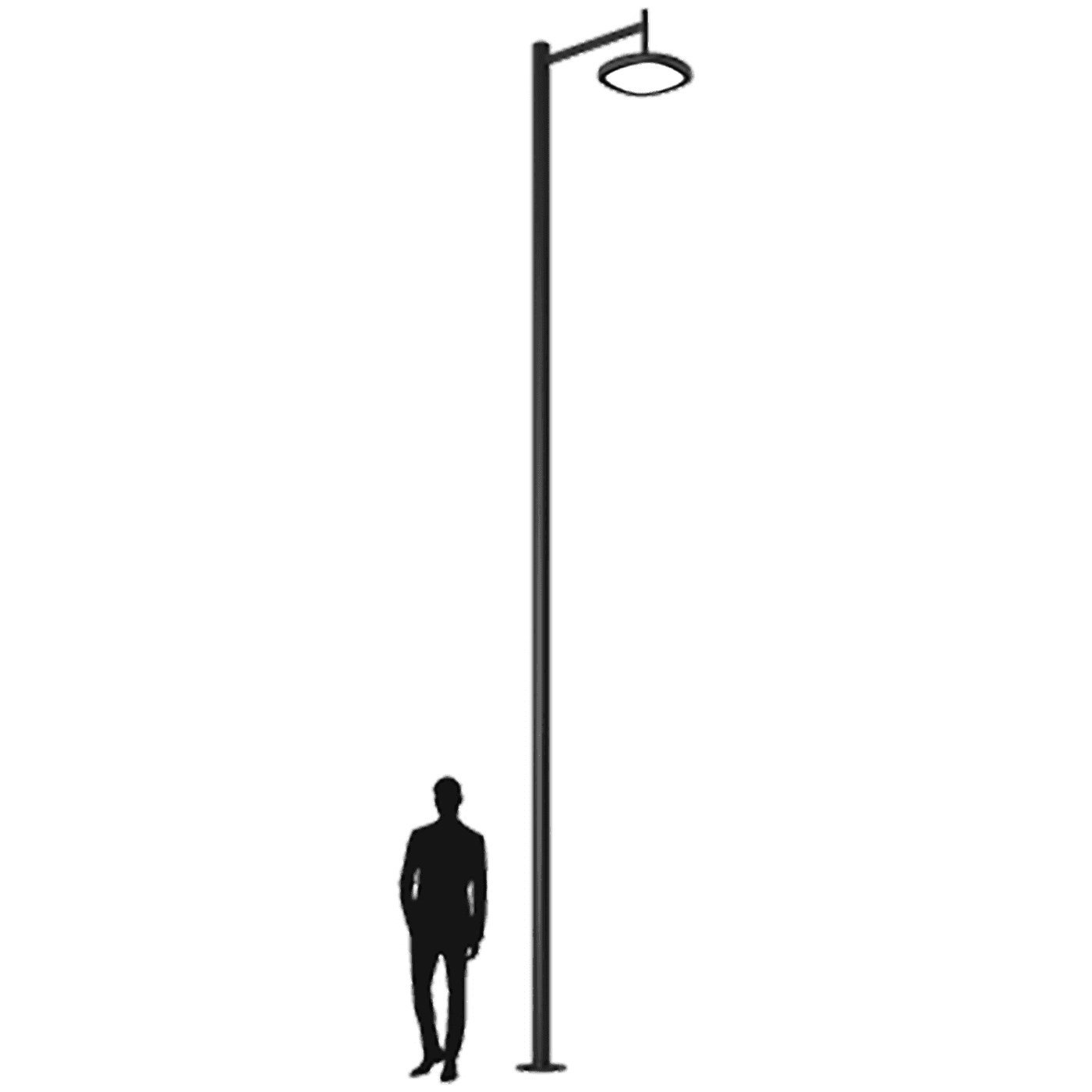 осветительные комплексы SKYLINE LED 90W DW 827 RAL9005 S-POLE 6M D108 (в комплекте ЗДФ), артикул 4707000340