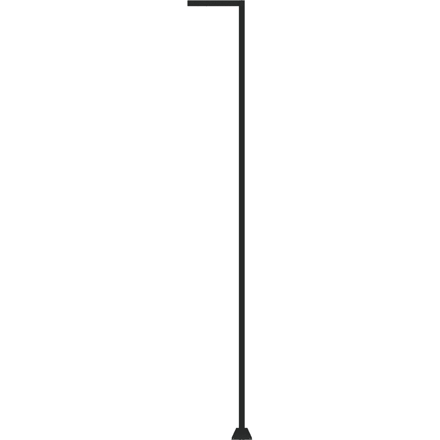 осветительные комплексы POKER LED 55W DW 730 RAL9005 L-SHAPE 6M (в комплекте ЗДФ), артикул 1739000040