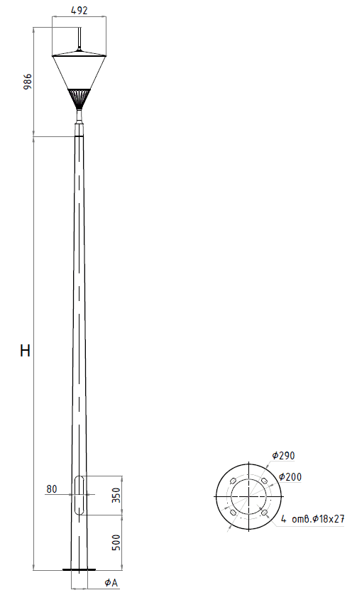 осветительные комплексы APEX LED POLE, артикул 4732000080