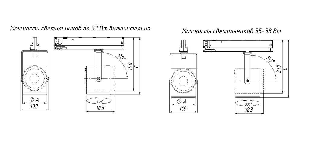 трековые светильники и системы ARMA/T, артикул 1102300540
