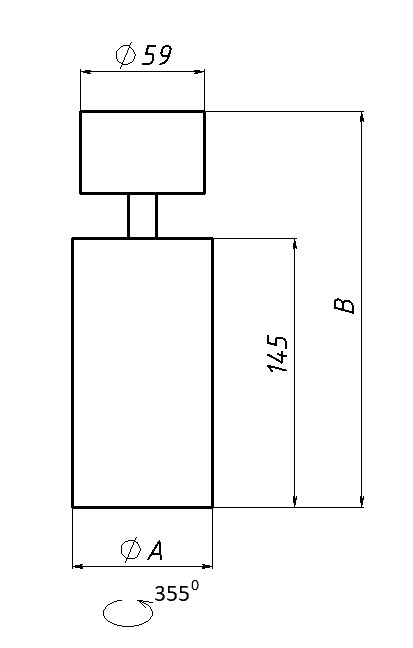 накладные ASTER ROTARY/S 10W D30 930 BK, артикул 1957000060