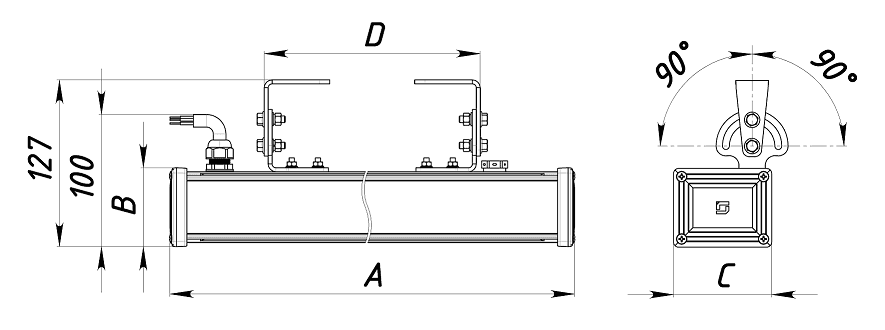линейные системы EVOLINE LED (300) 12W D50 840 SL, артикул 1006000520
