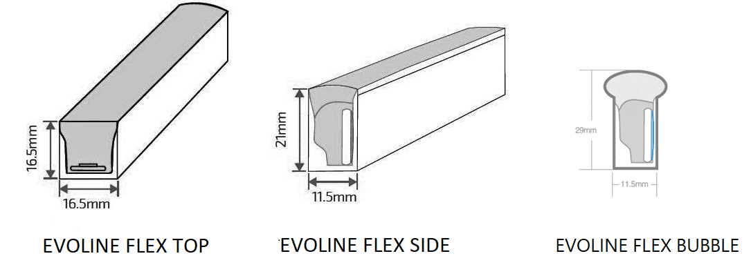 декоративные EVOLINE FLEX SIDE 12W 4000K 1000, артикул 1006002590