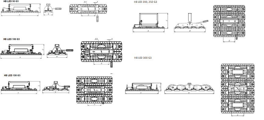 свыше 12 метров HB LED 150 D90 5000K G3, артикул 1224006900