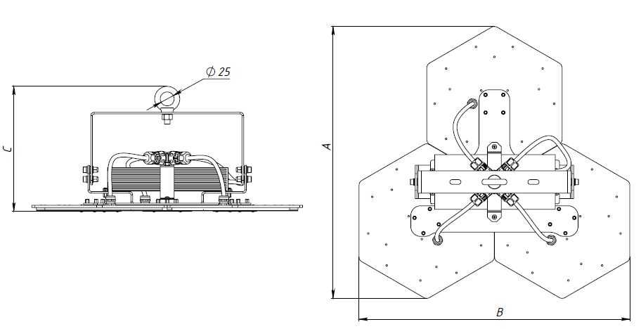 свыше 12 метров HOOK/P 50W D60 740 BK, артикул 1944000100