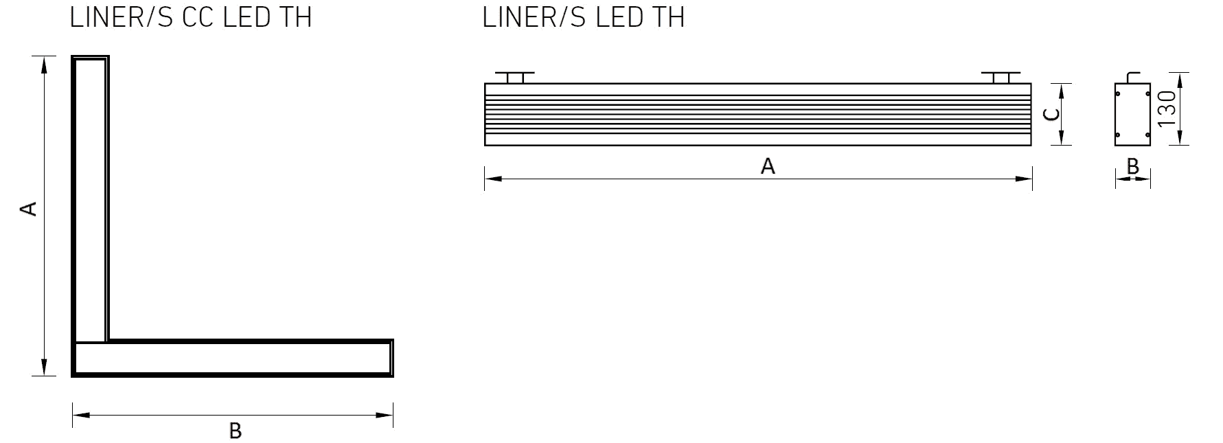 линейные системы LINER/S DR LED 600 TH S HFD 4000K, артикул 1473000680