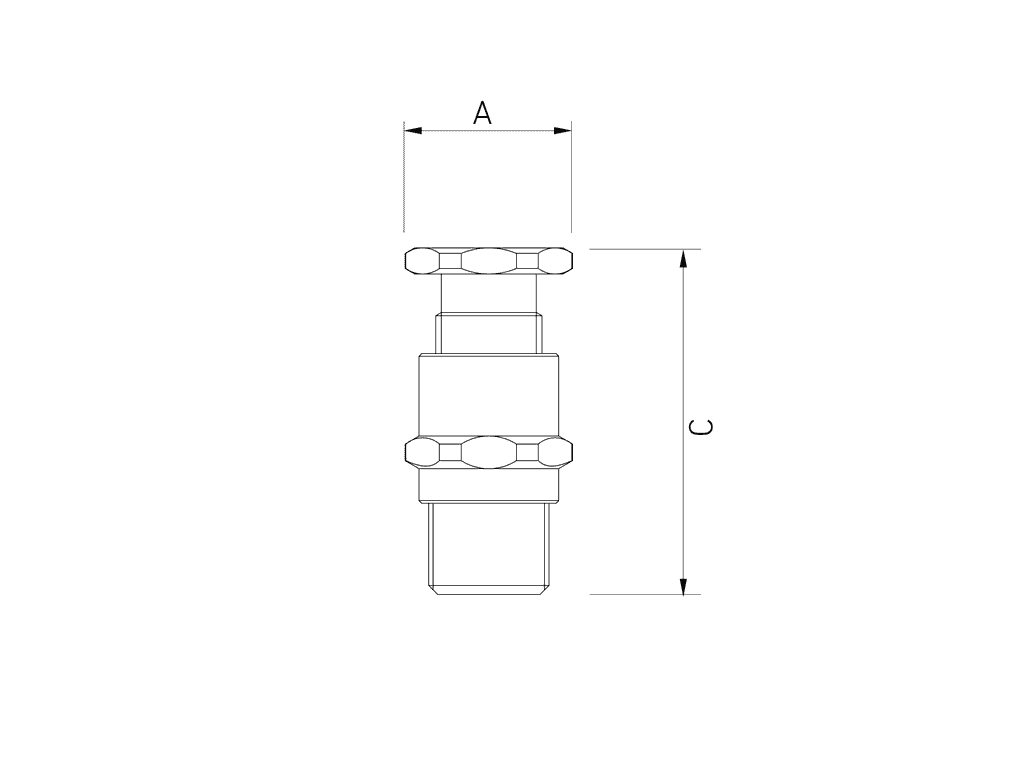 Резьбовой уплотнительный кабельный ввод (сальник/гермоввод) Ввод ...