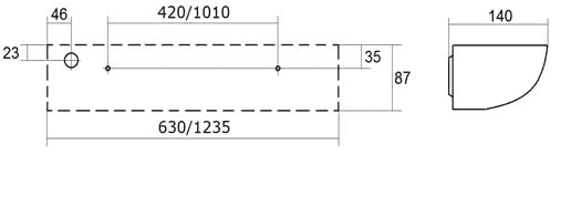 настенные OTN LED 1200 4000K, артикул 1480000020