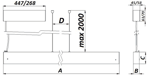 линейные системы PROFILE 60L P LED 1200 BL 3000K, артикул 1248004300