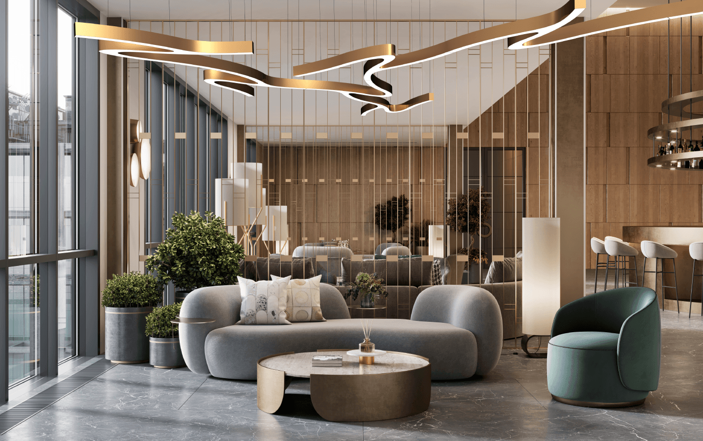 rest zone - проектирование освещения от компании Световые Технологии