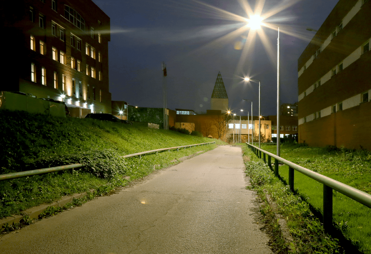 Garden square in Perovo - проектирование освещения от компании Световые Технологии