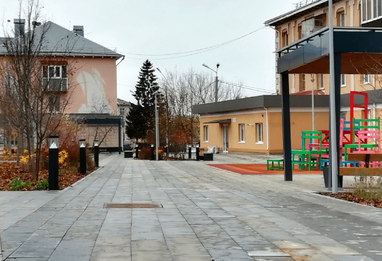 Reconstruction of lighting on Lenin street - проектирование освещения от компании Световые Технологии
