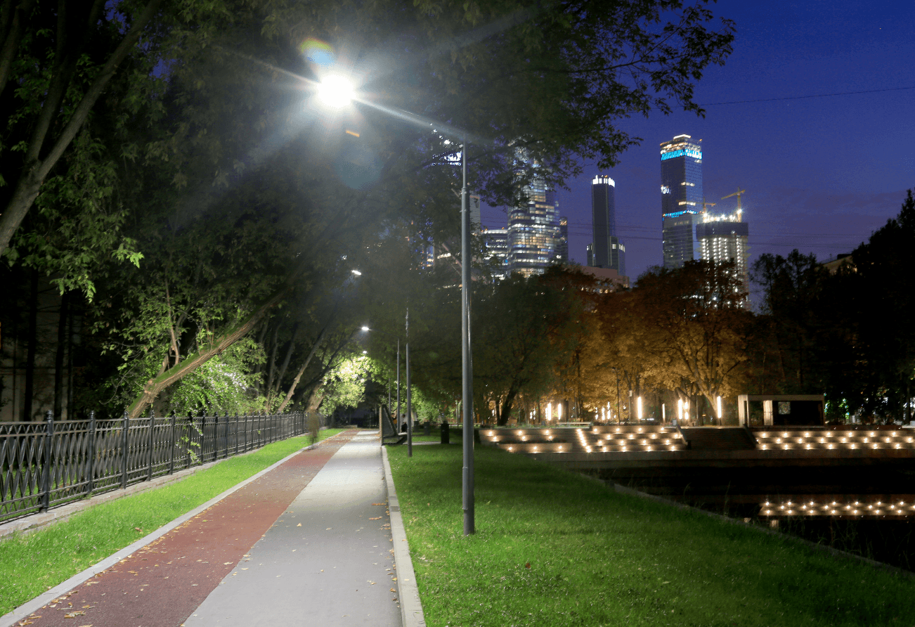 Krasnogvardeisky Ponds - проектирование освещения от компании Световые Технологии