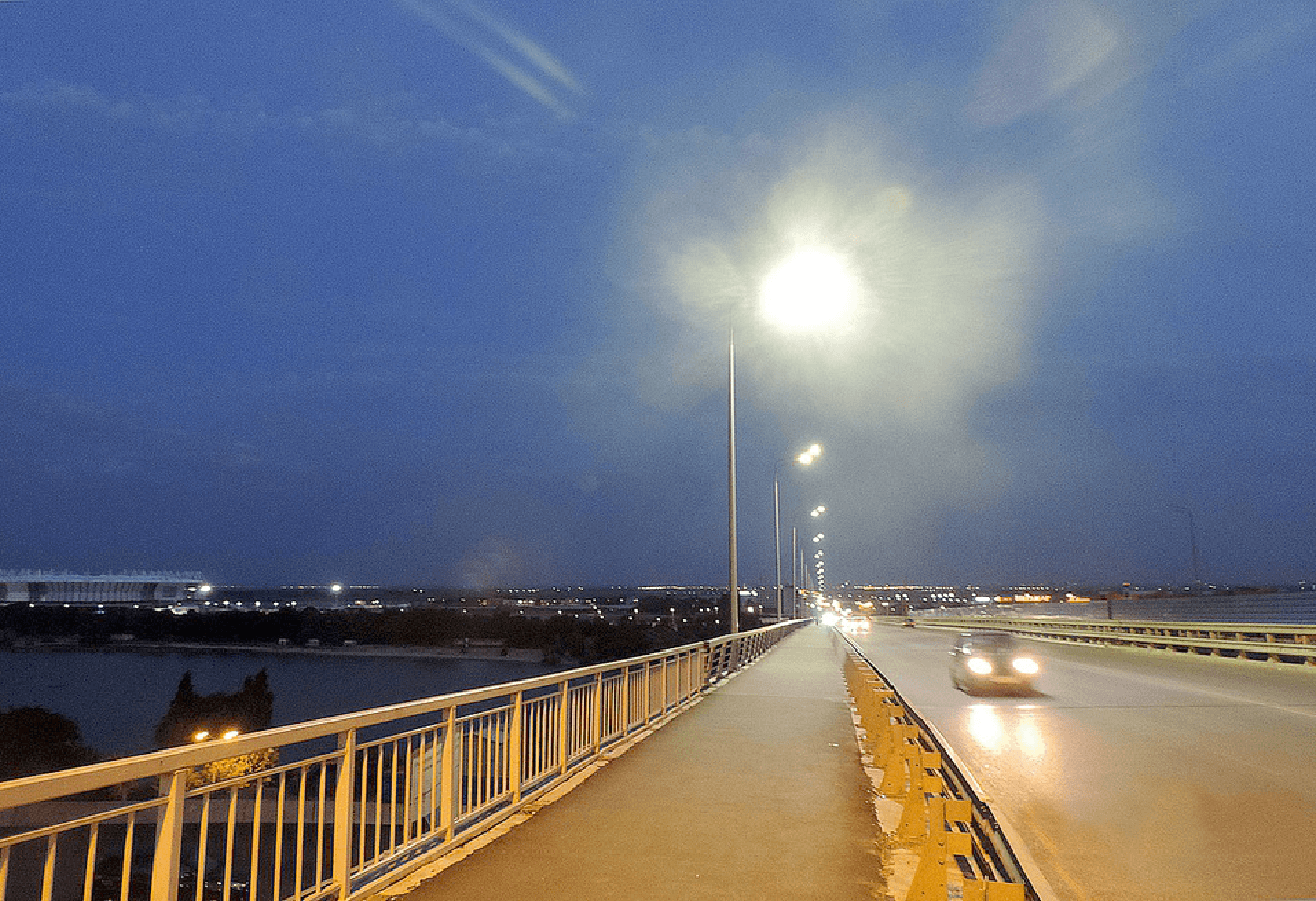 Voroshilovsky bridge - проектирование освещения от компании Световые Технологии