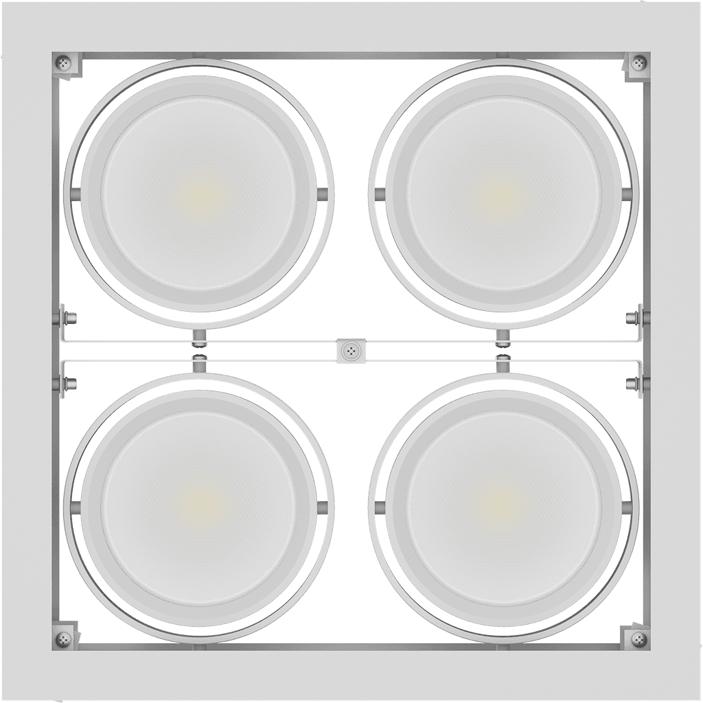 акцентирующие светильники и трековые системы SNS LED 4M 4x35 W D45 4000K (square) new, артикул 1159000360