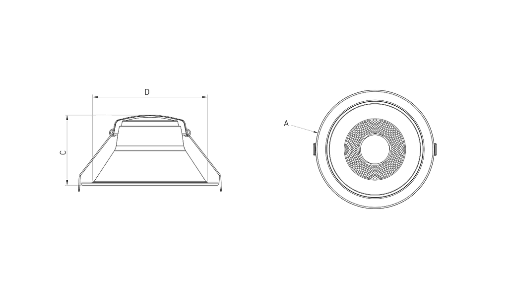 даунлайты HIDE/R, артикул 1966000040