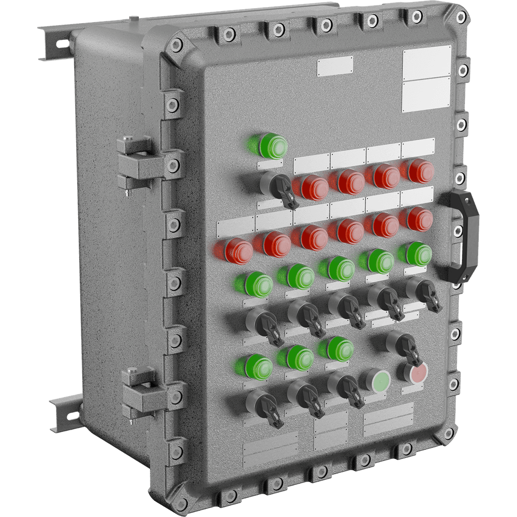 шкафы управления Шкаф управления взрывозащищенный LTDP-IIB-2025-[3x32/LS32/2BUE2], артикул 2327011570