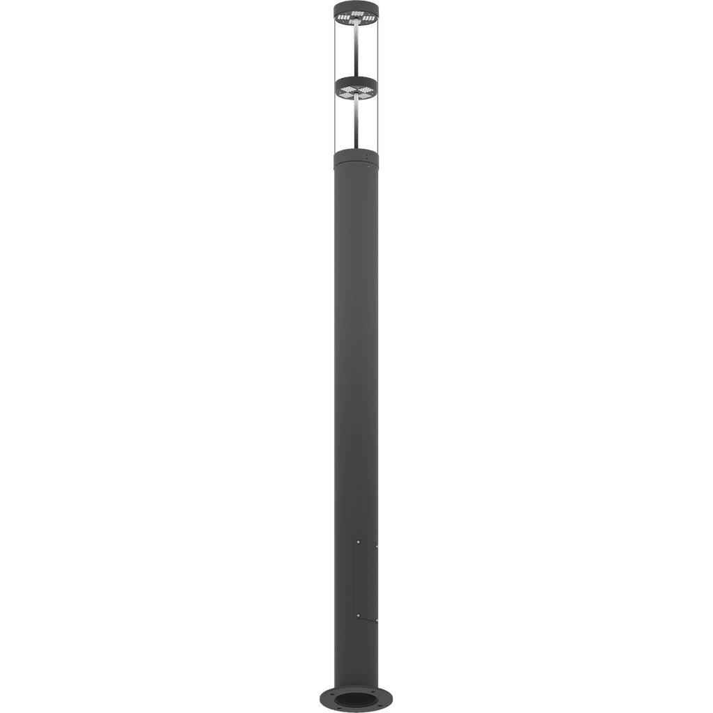 осветительные комплексы COLOSS LED 50W RW 830 RAL9005 POLE 4M (без ЗДФ), артикул 4798000030