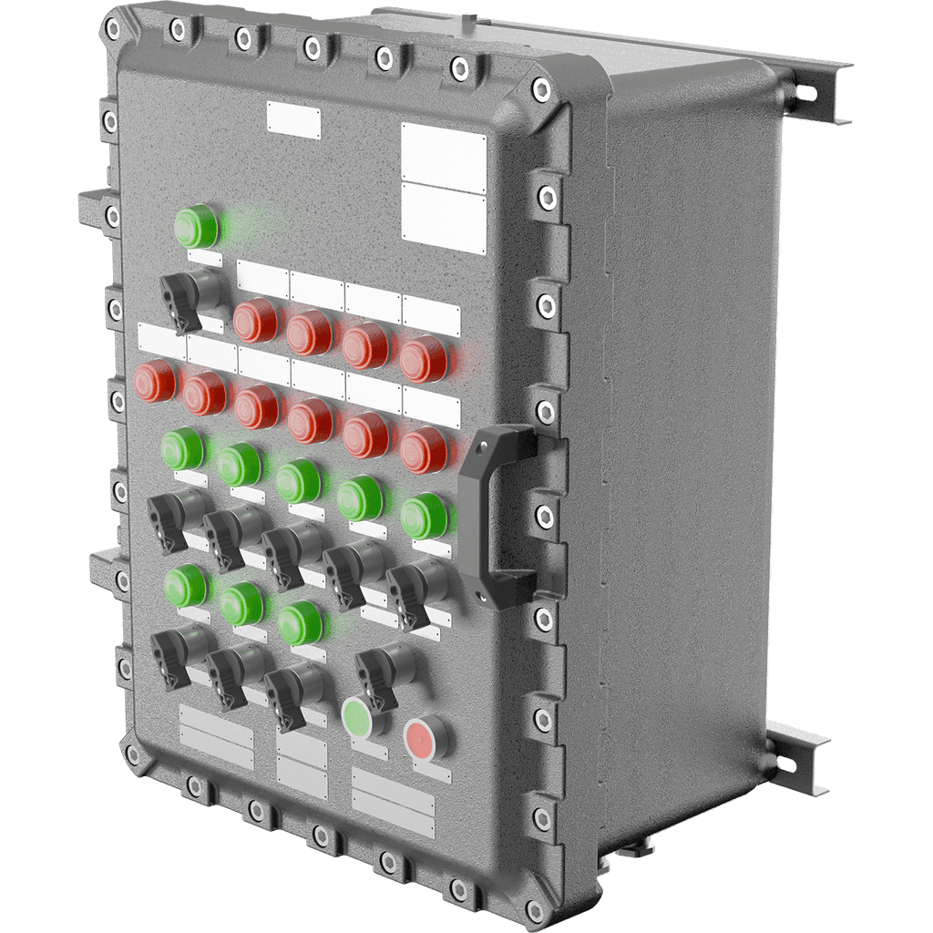шкафы управления Шкаф управления взрывозащищенный LTDP-IIB-2025-[3x32/LS32/2BUE2], артикул 2327011570