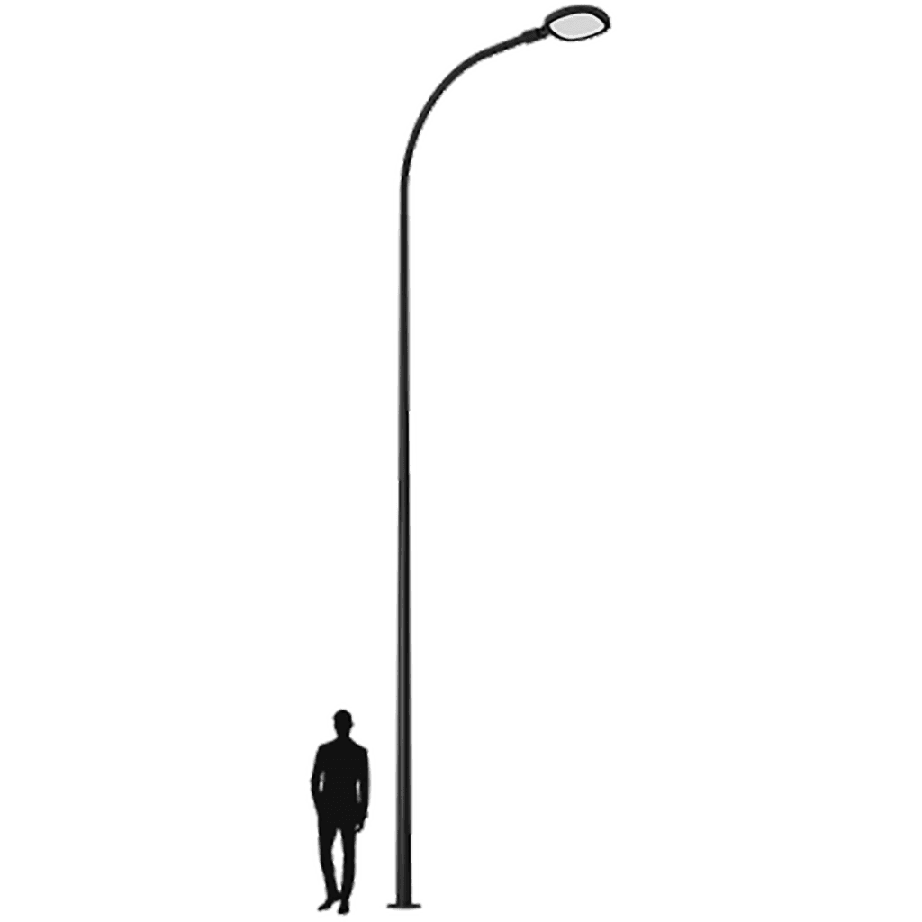 осветительные комплексы SKYLINE LED 90W DW 827 RAL9005 K-POLE 6M (в комплекте ЗДФ), артикул 4707000290